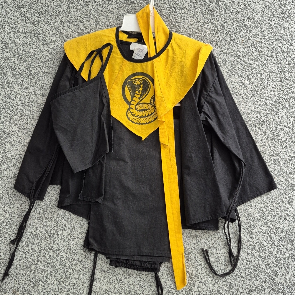 Halloween Costume Cobra Con Ninja Child Size Small 100% Cotton